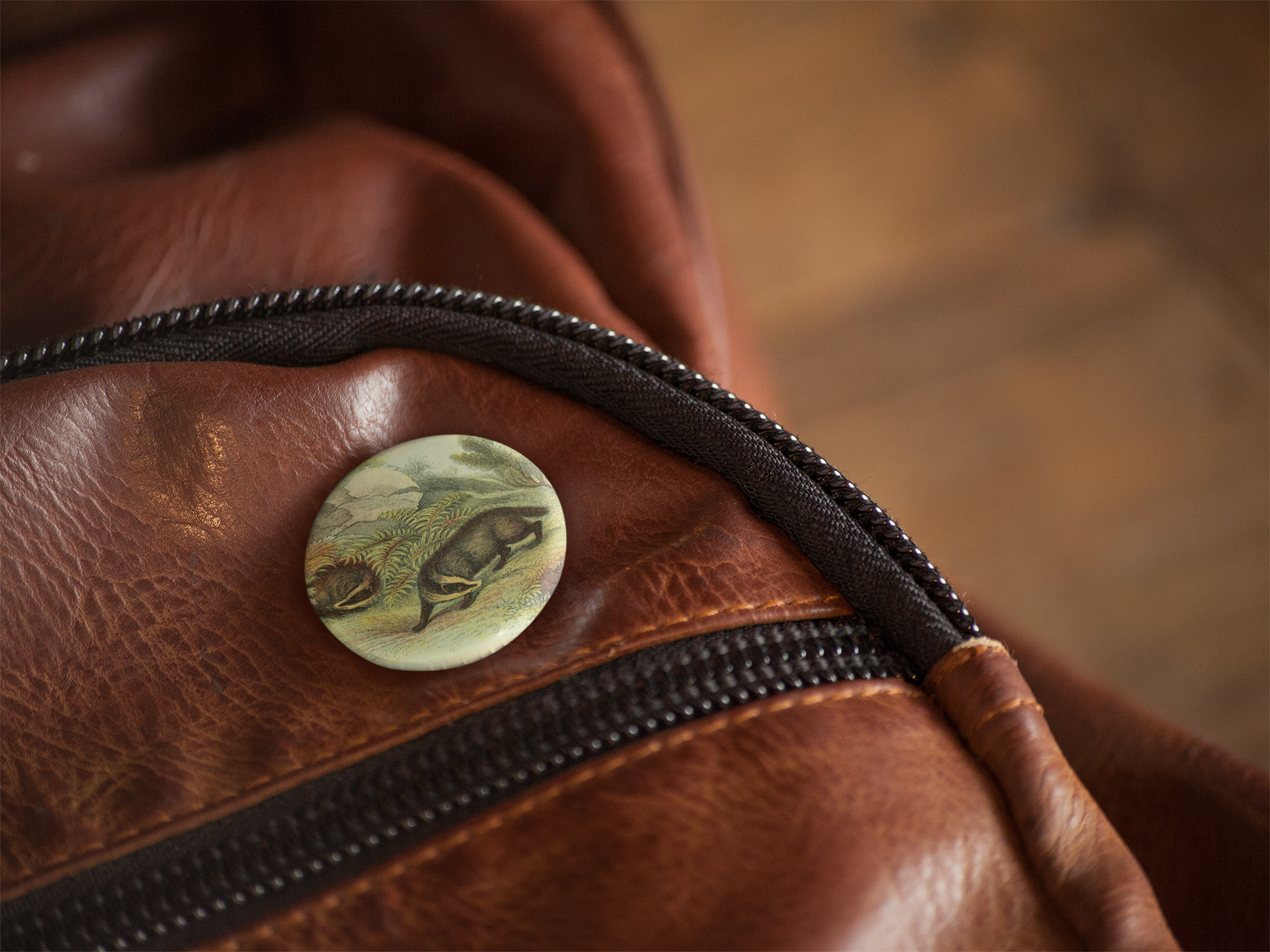 Badger Pin Back Button, Magnet, Keychain