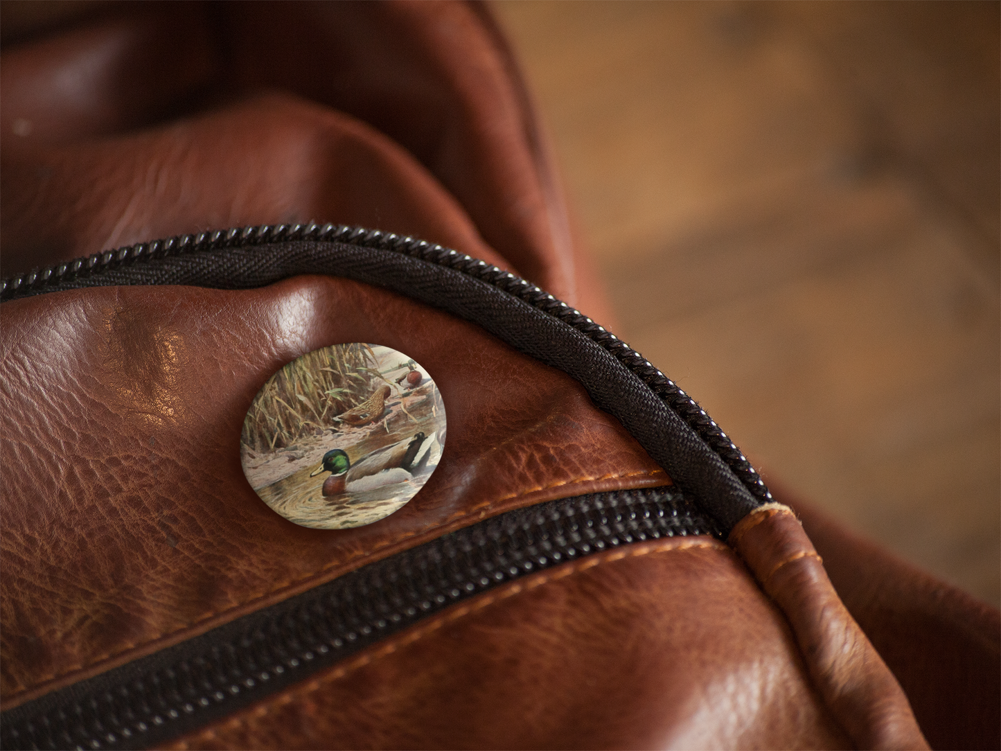 Mallard Duck Pin Back Button, Magnet, Keychain