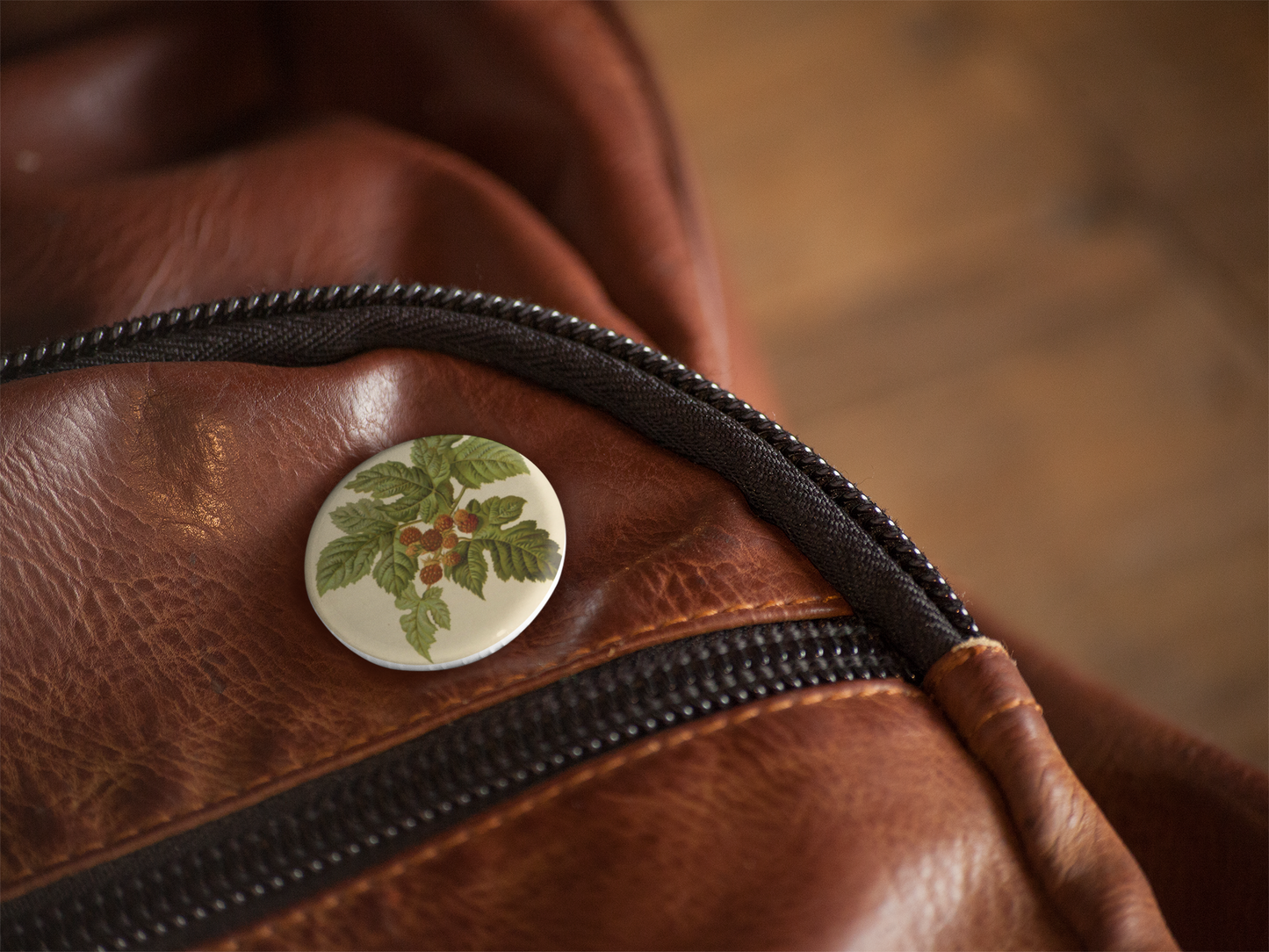 Raspberry Pin Back Button, Magnet, Keychain